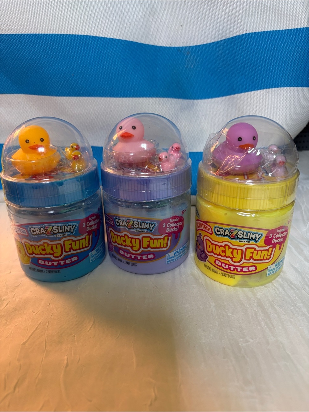 Ducky Fun! Butter Kids Toy - Blue, Purple, Yellow